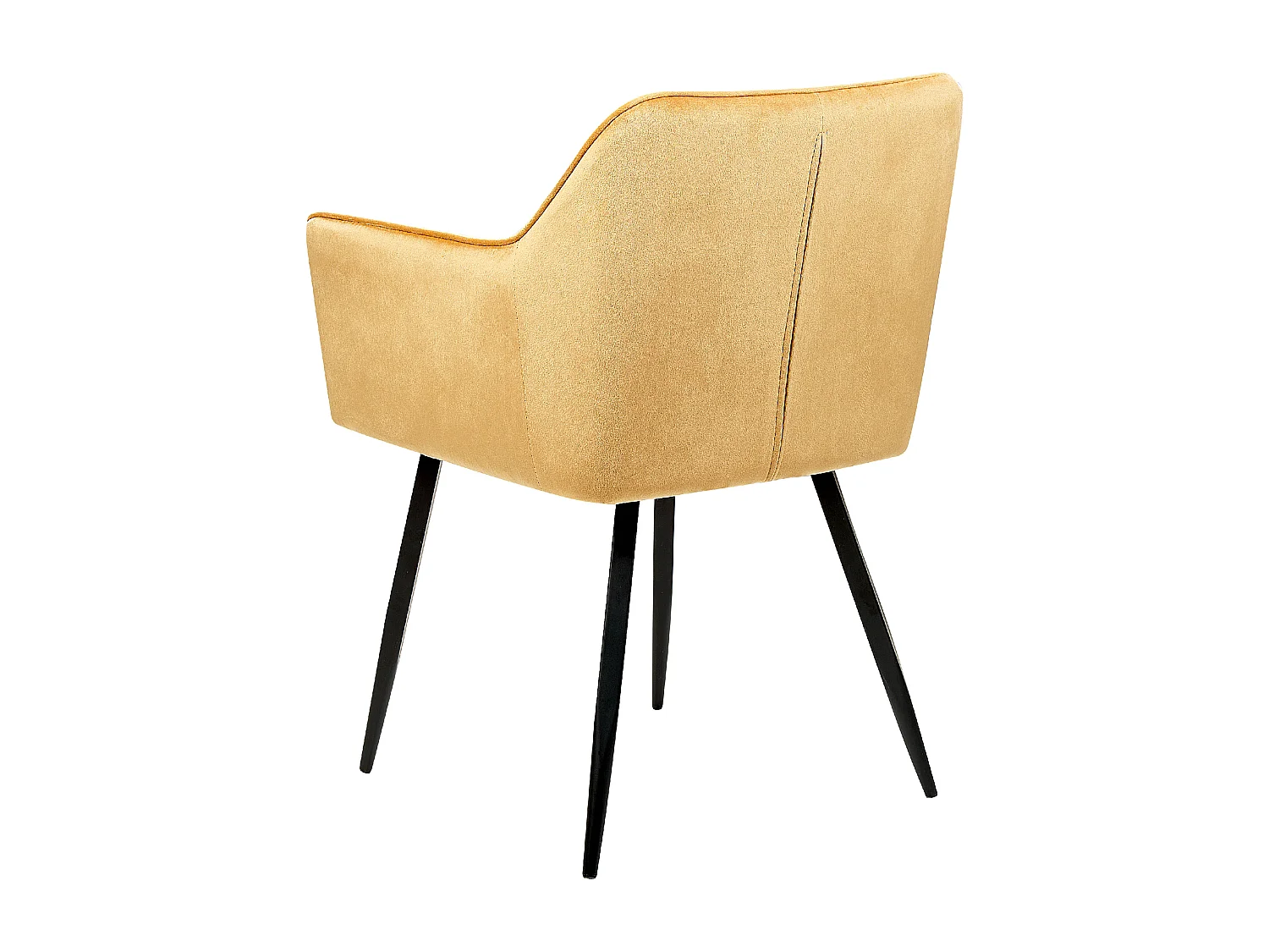 Lot de 2 chaises de salle à manger JASMIN Velours Moutarde