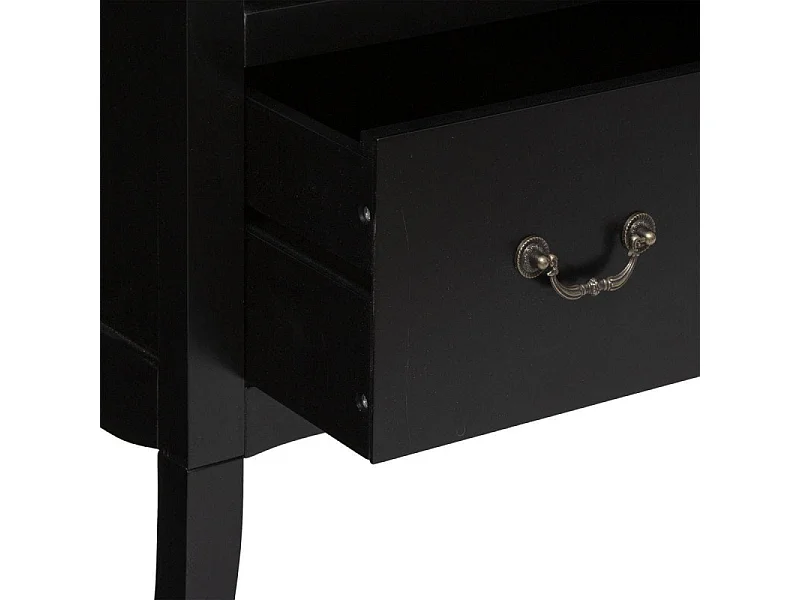 Bibliothèque 1 Tiroir Design "Chrysa" 175cm Noir