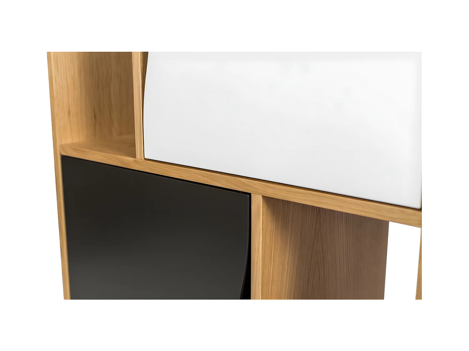 Bibliothèque Design "Avon" 191cm Chêne & Bleu