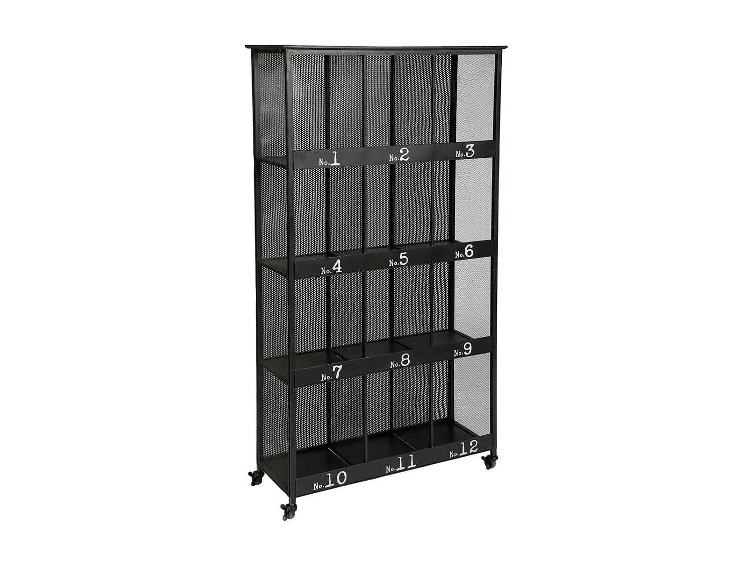 Bibliothèque 12 Compartiments "Torof" 181cm Noir