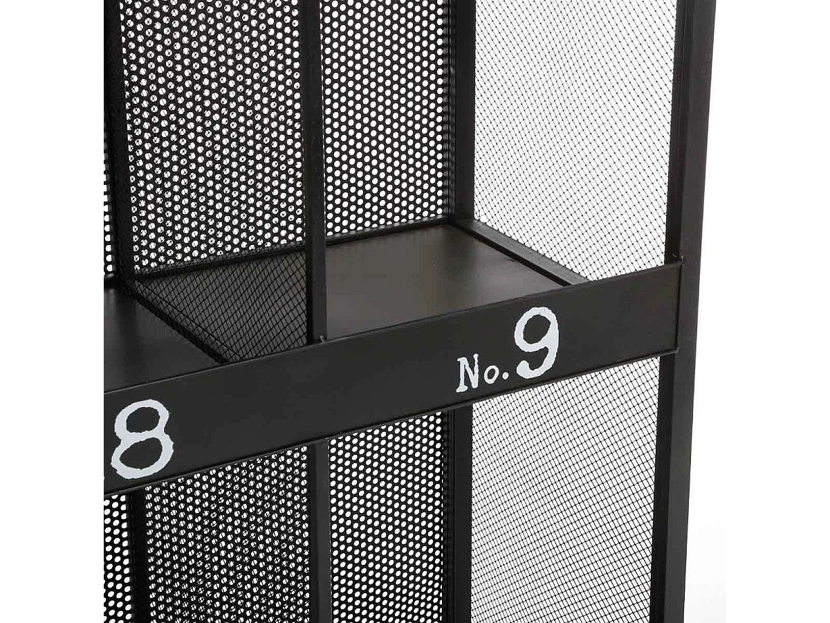 Bibliothèque 12 Compartiments "Torof" 181cm Noir