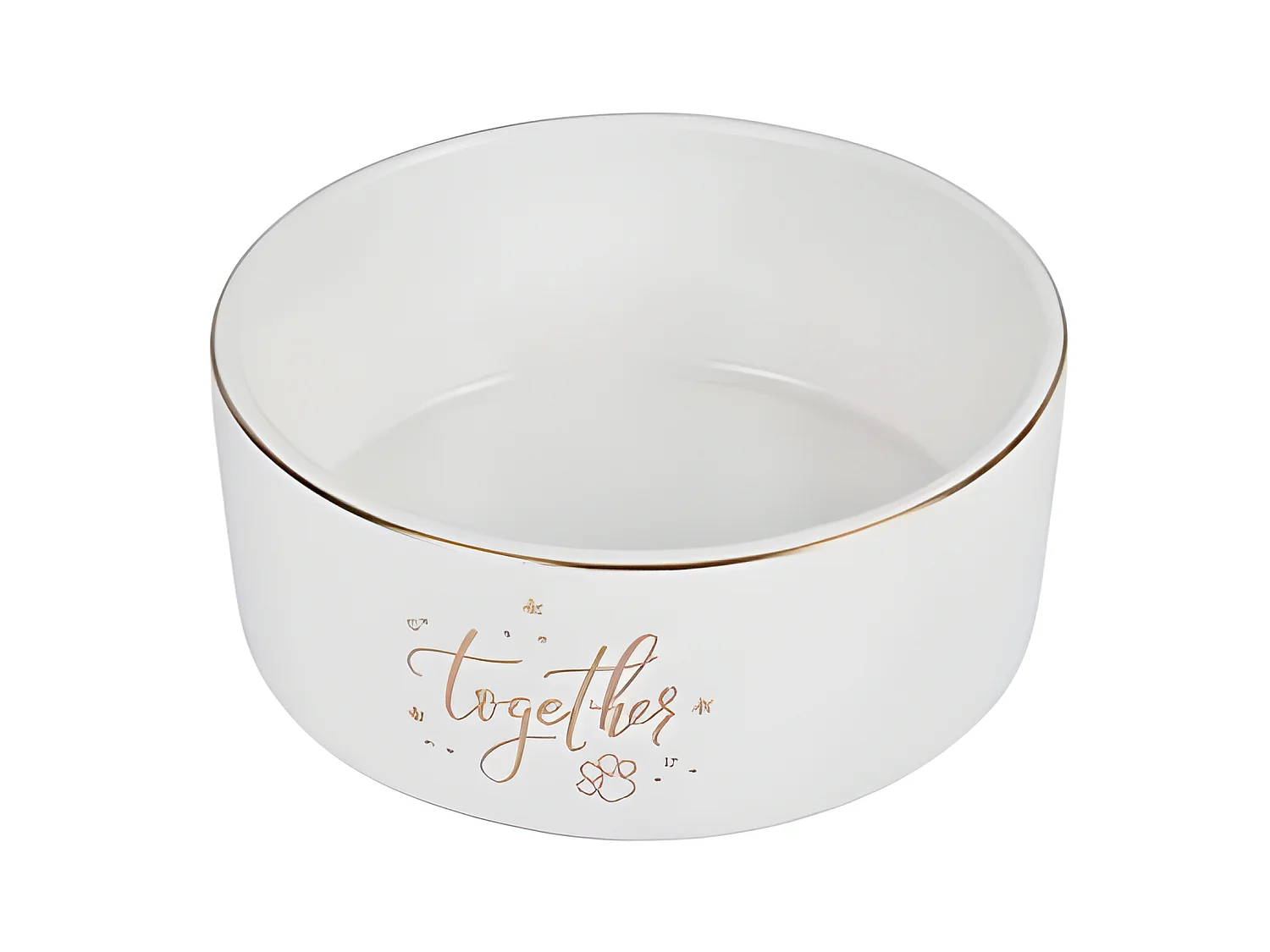 Gamelle pour Chien & Chat "Together" 16cm Blanc