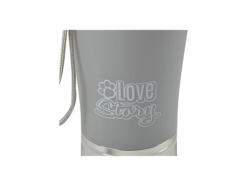 Gourde pour Chien "Nomade" 500ml Gris