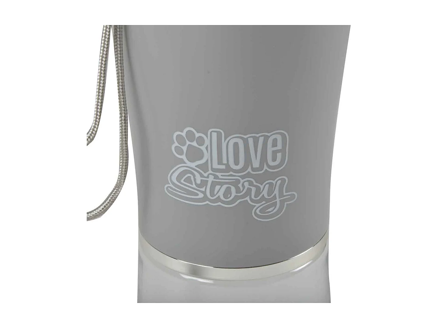 Gourde pour Chien "Nomade" 500ml Gris