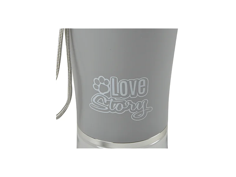 Gourde pour Chien "Nomade" 500ml Gris