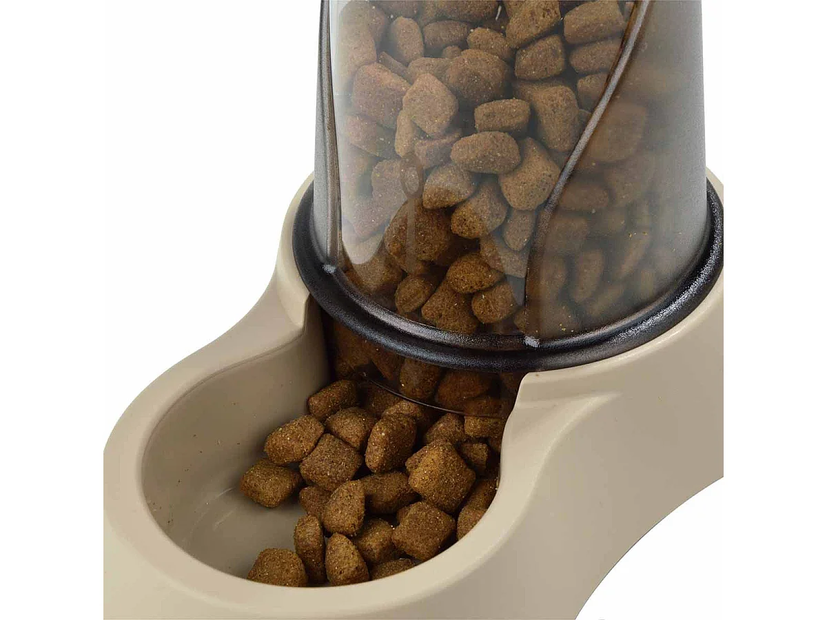Distributeur pour Chien & Chat "Mocaccino" 1,5L Taupe
