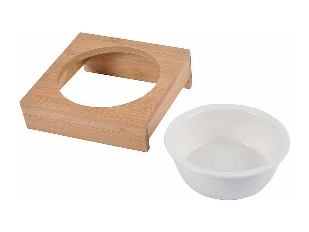 Gamelle pour Chien & Chat "Bambou" 14cm Naturel