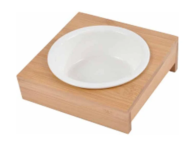 Gamelle pour Chien & Chat "Bambou" 14cm Naturel