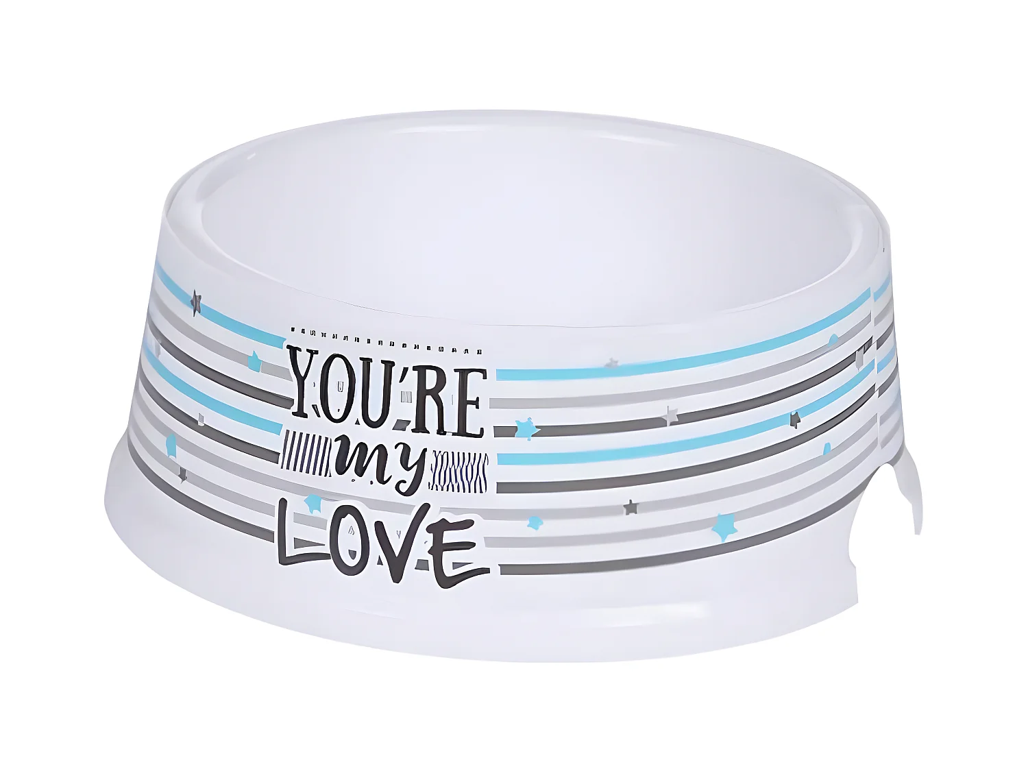 Gamelle pour Chien & Chat "You're My Love" 25cm Blanc