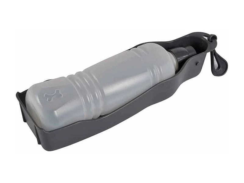 Gourde pour Chien "Voyage" 25cm Anthracite