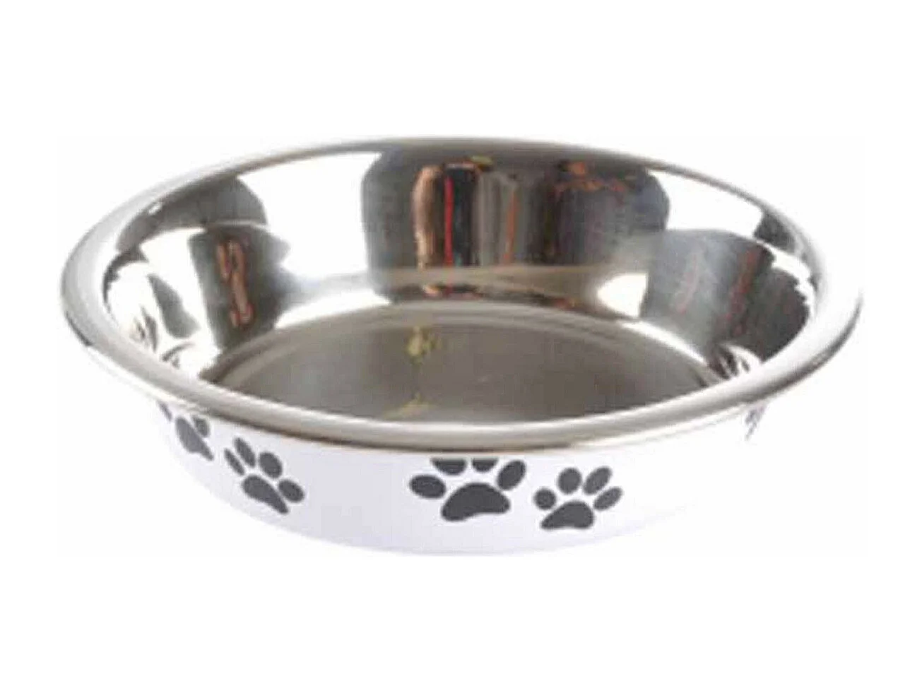 Gamelle pour Chien & Chat "Motifs Pattes" 12cm Blanc