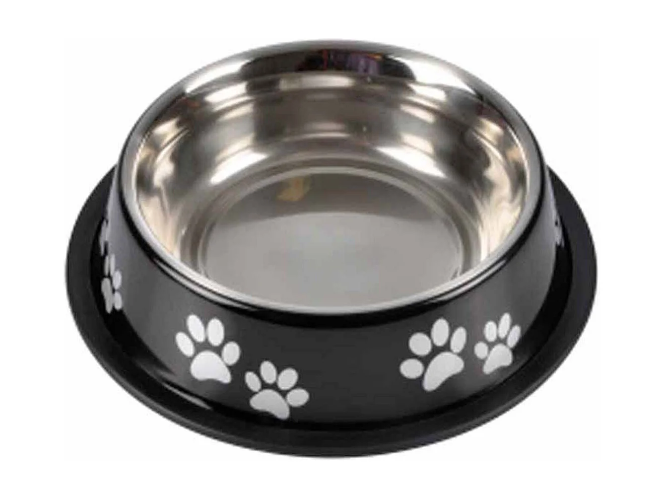 Gamelle Antidérapante Chien & Chat "Pattes" 21cm Noir