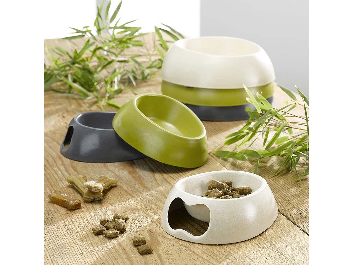 Gamelle pour Chien & Chat "Bambou" 22cm Vert