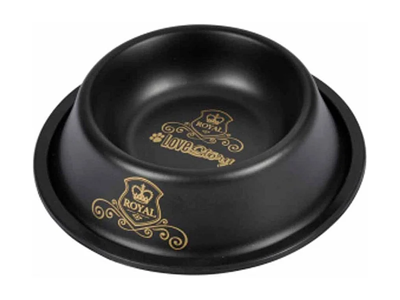 Gamelle pour Chien & Chat "Luxury" 15cm Noir
