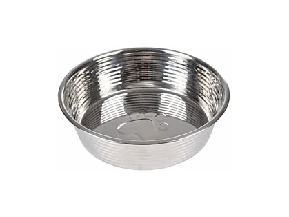 Gamelle pour Chien & Chat "Antidérapant" 21cm Argent