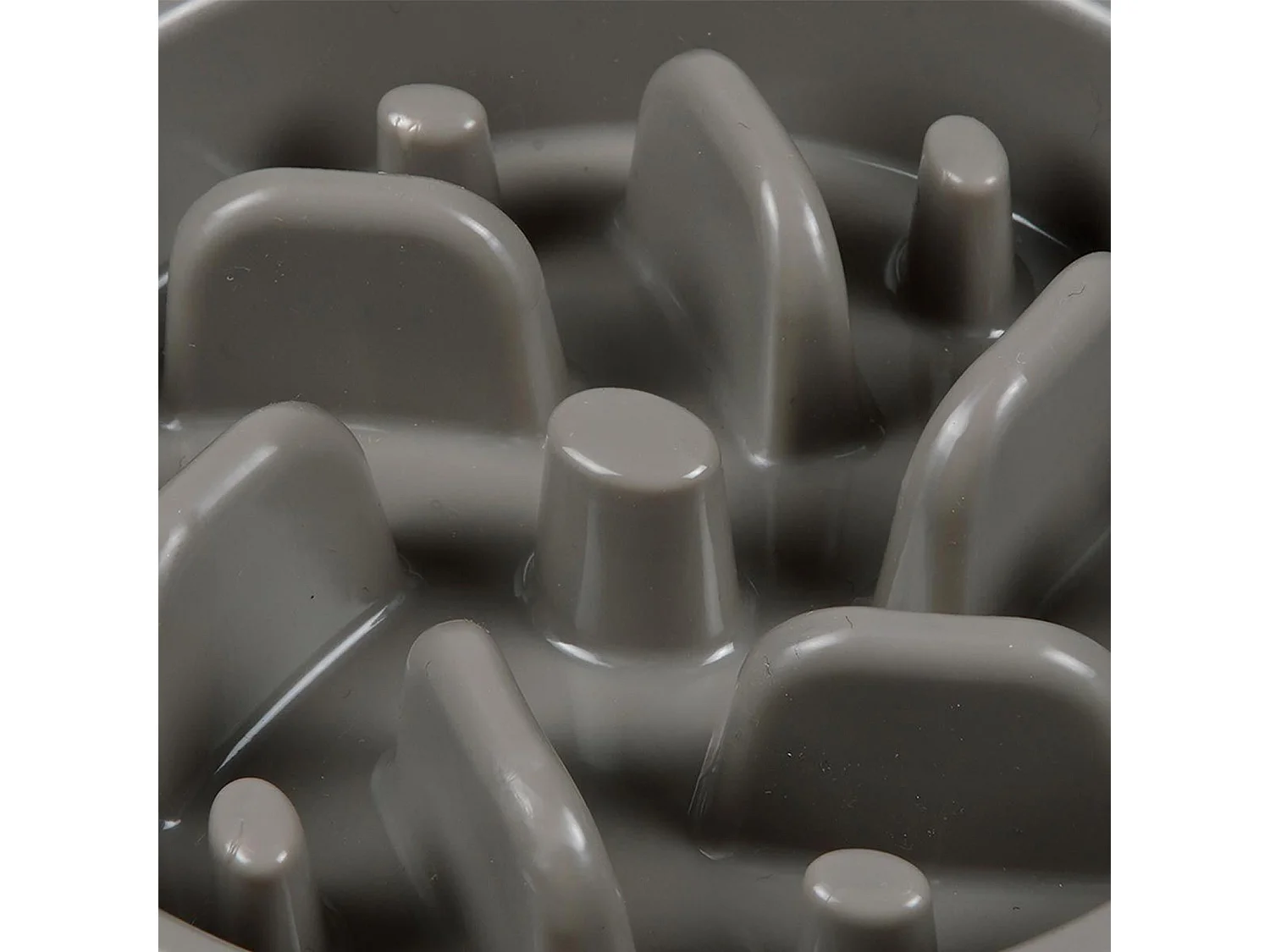 Gamelle pour Chien & Chat "Anti-Glouton" 19cm Taupe