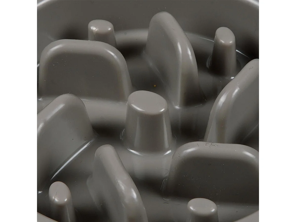 Gamelle pour Chien & Chat "Anti-Glouton" 19cm Taupe