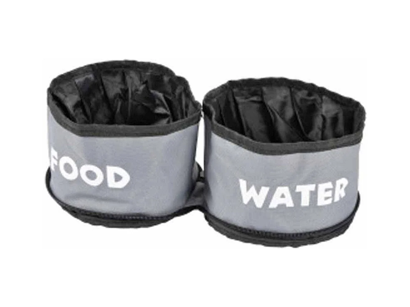 Lot de 2 Gamelles Chien & Chat "Voyage" 14cm Gris