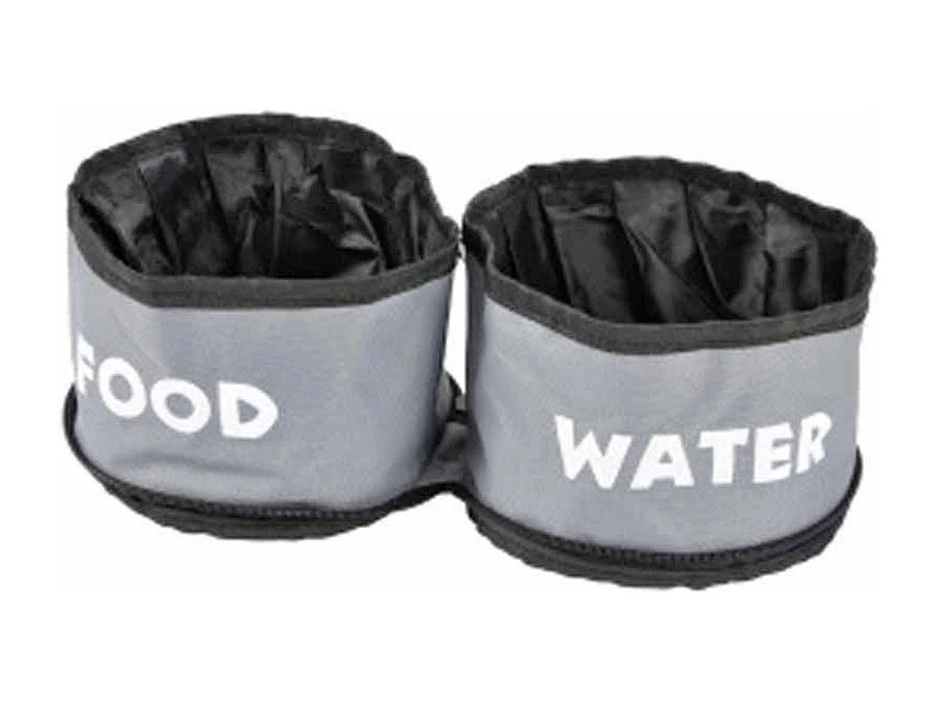 Lot de 2 Gamelles Chien & Chat "Voyage" 14cm Gris