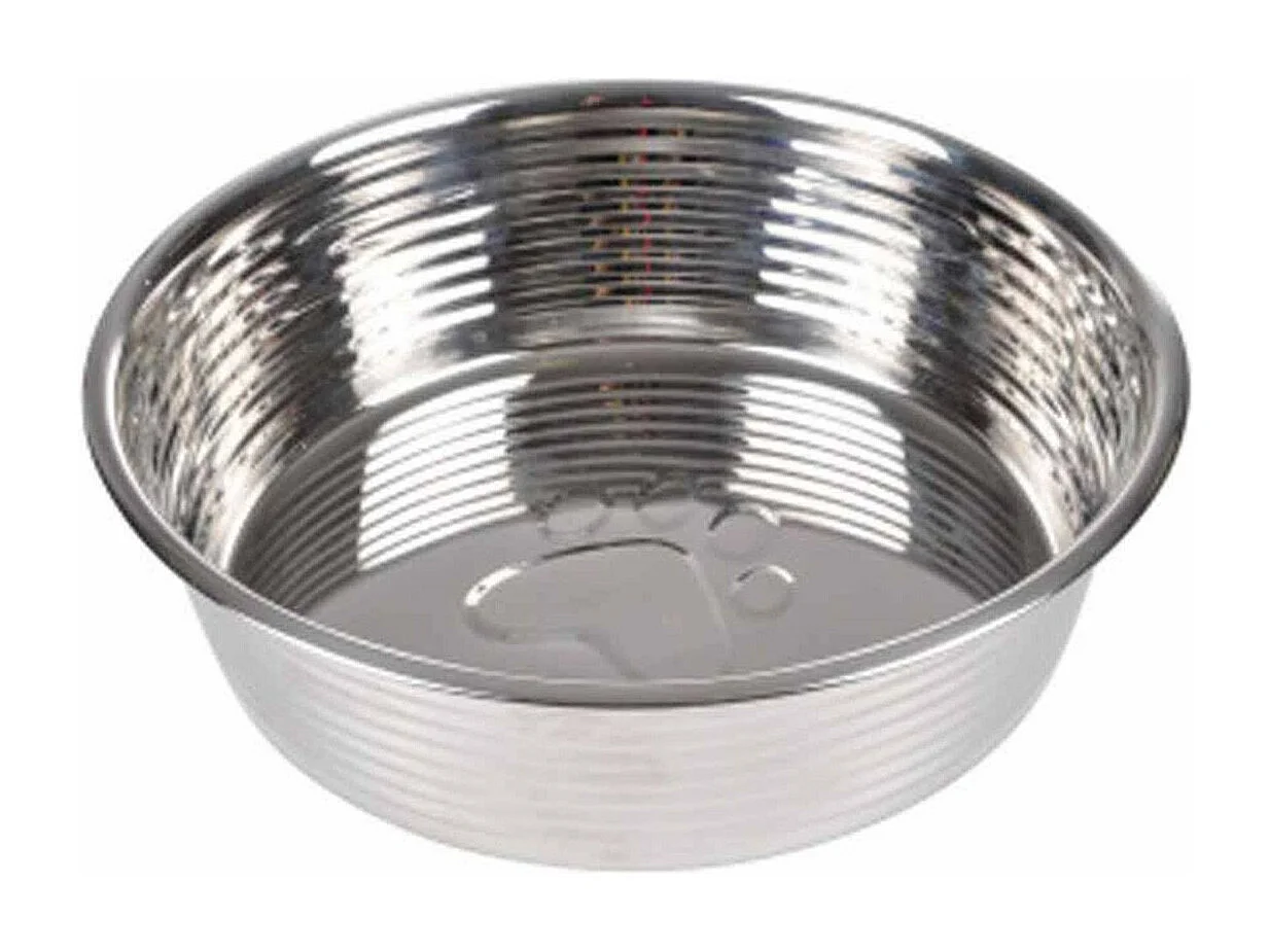 Gamelle pour Chien & Chat "Antidérapant" 13cm Argent