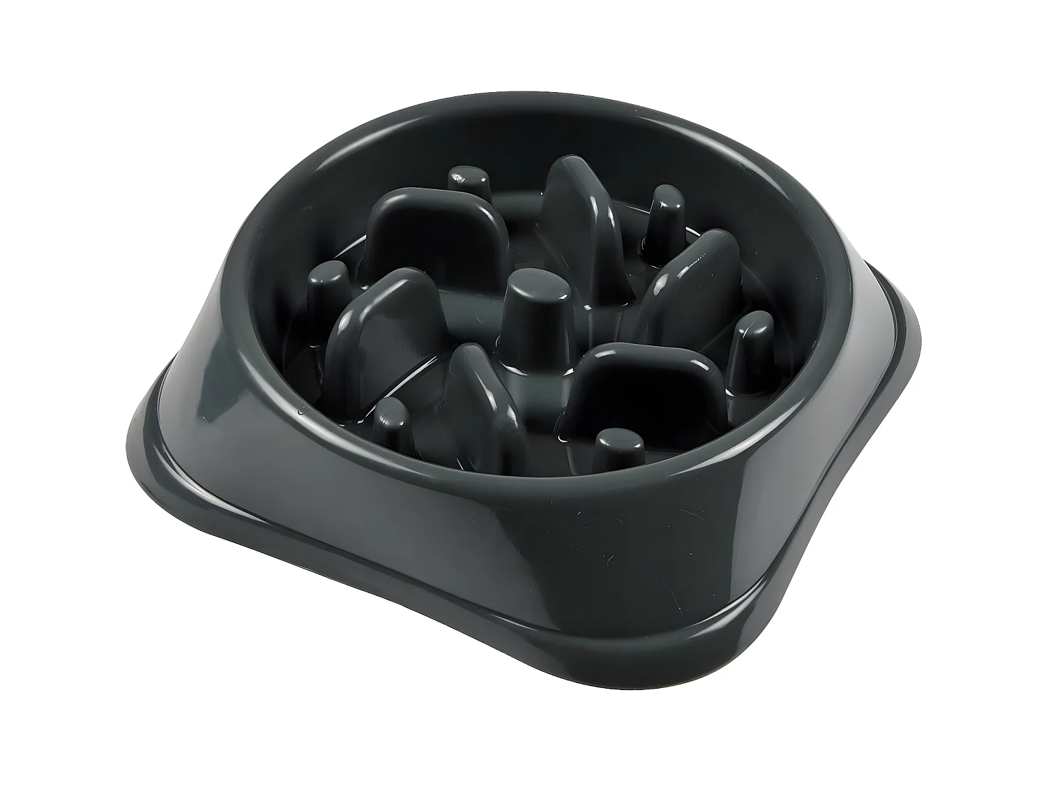 Gamelle pour Chien & Chat "Anti-Glouton" 19cm Anthracite