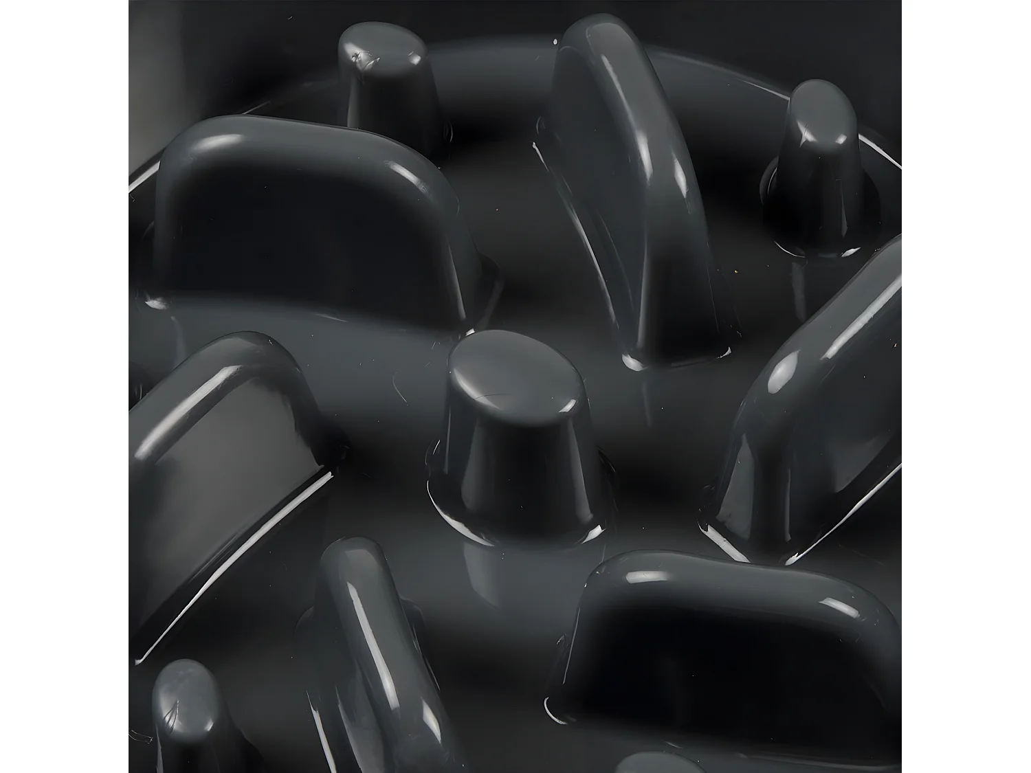 Gamelle pour Chien & Chat "Anti-Glouton" 19cm Anthracite