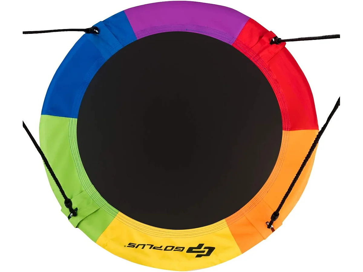 Balançoire nid d'oiseau rond 100 cm de diamètre supporté de charge de 150 kg multicolore
