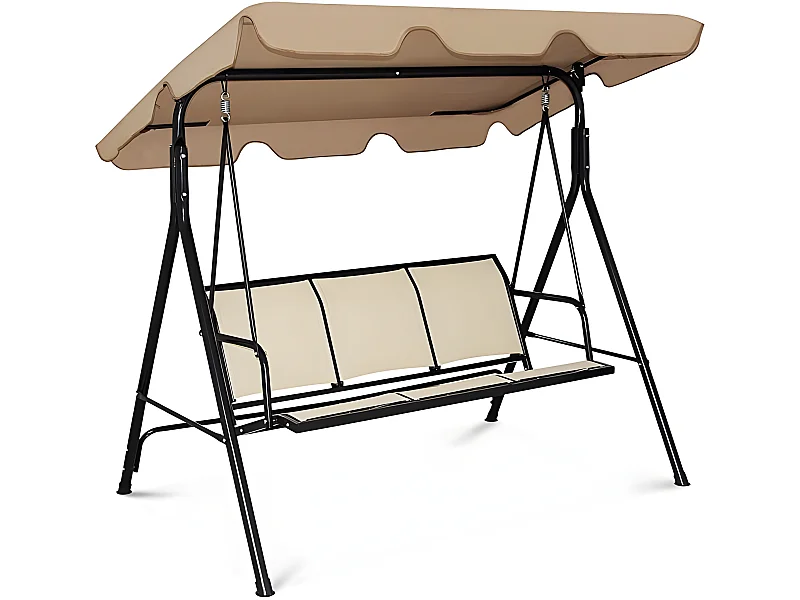 Chaise longue Balancelle jardin balançoire banc jardin balançoire à bascule banc 3 places