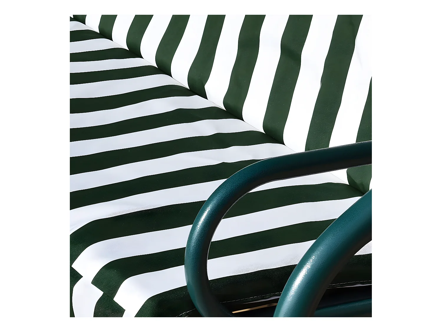 Balancelle de Jardin sur Pied pour 3 Personnes avec Toit Imperméabilisant Idéal pour Jardin Terrasse Vert