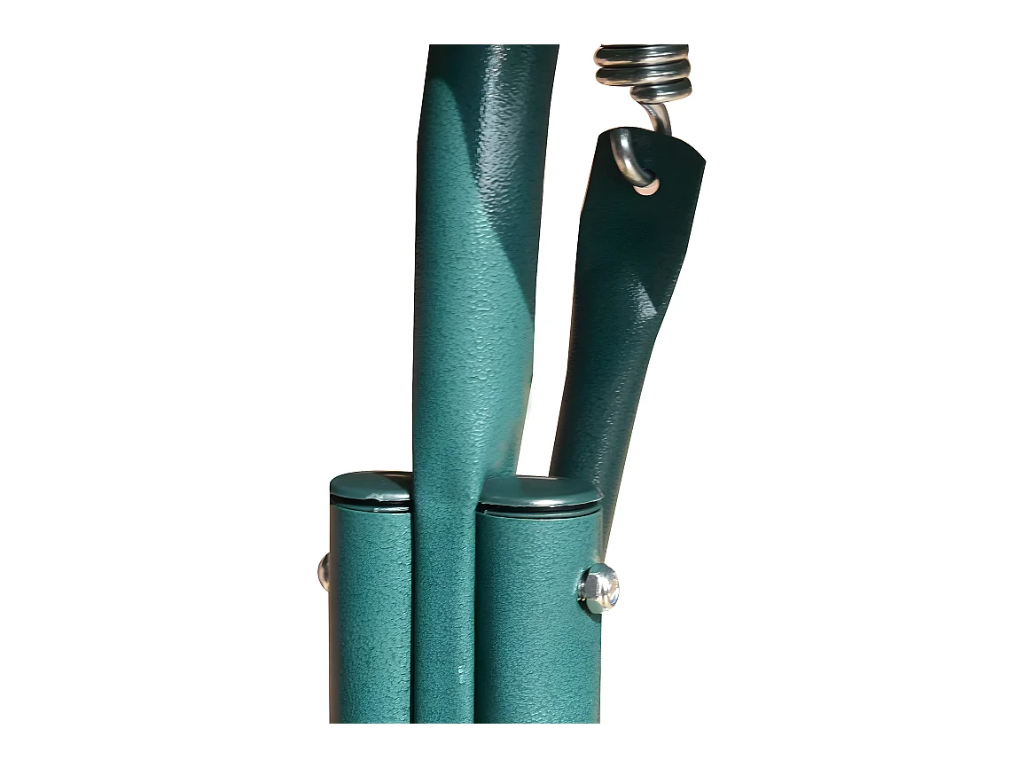 Balancelle de Jardin sur Pied pour 3 Personnes avec Toit Imperméabilisant Idéal pour Jardin Terrasse Vert