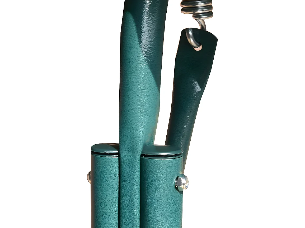 Balancelle de Jardin sur Pied pour 3 Personnes avec Toit Imperméabilisant Idéal pour Jardin Terrasse Vert