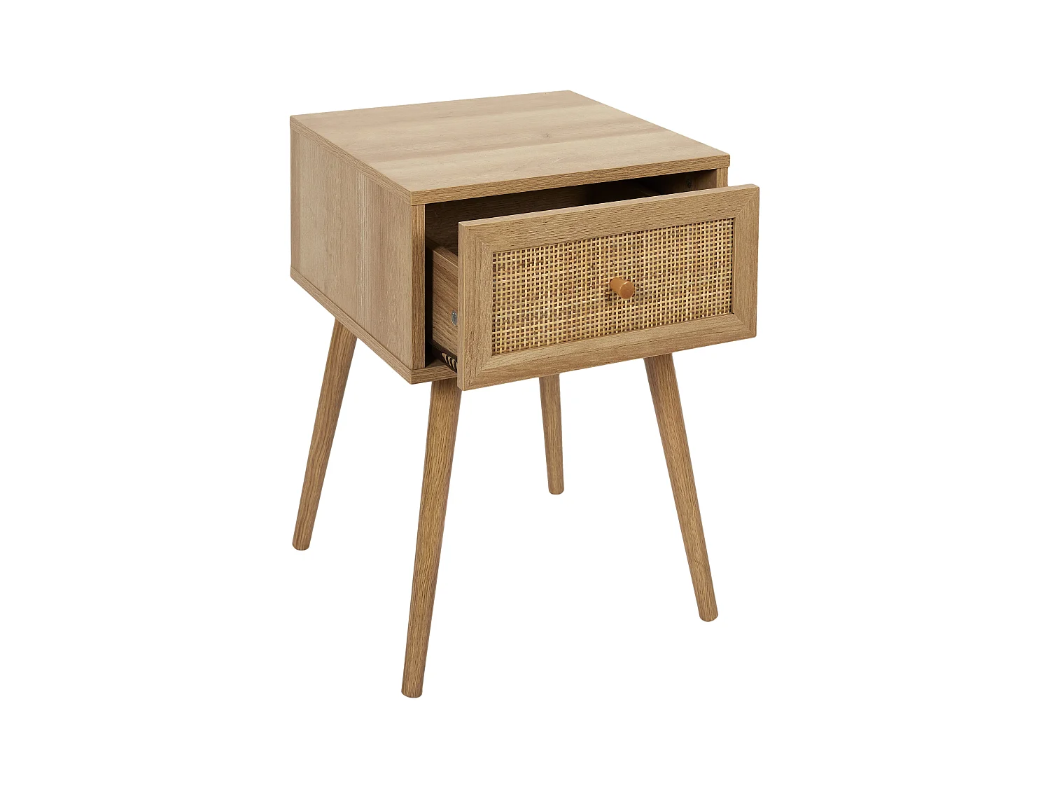 Table de Chevet 1 Tiroir "Bali" 55cm Naturel