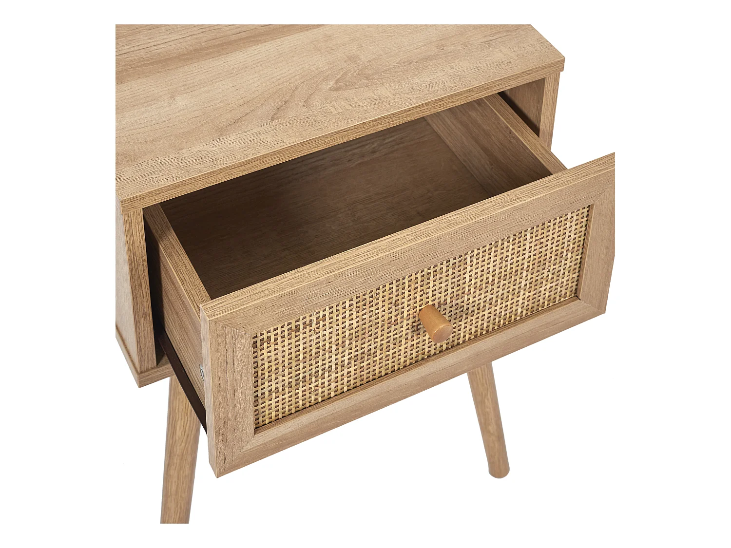 Table de Chevet 1 Tiroir "Bali" 55cm Naturel