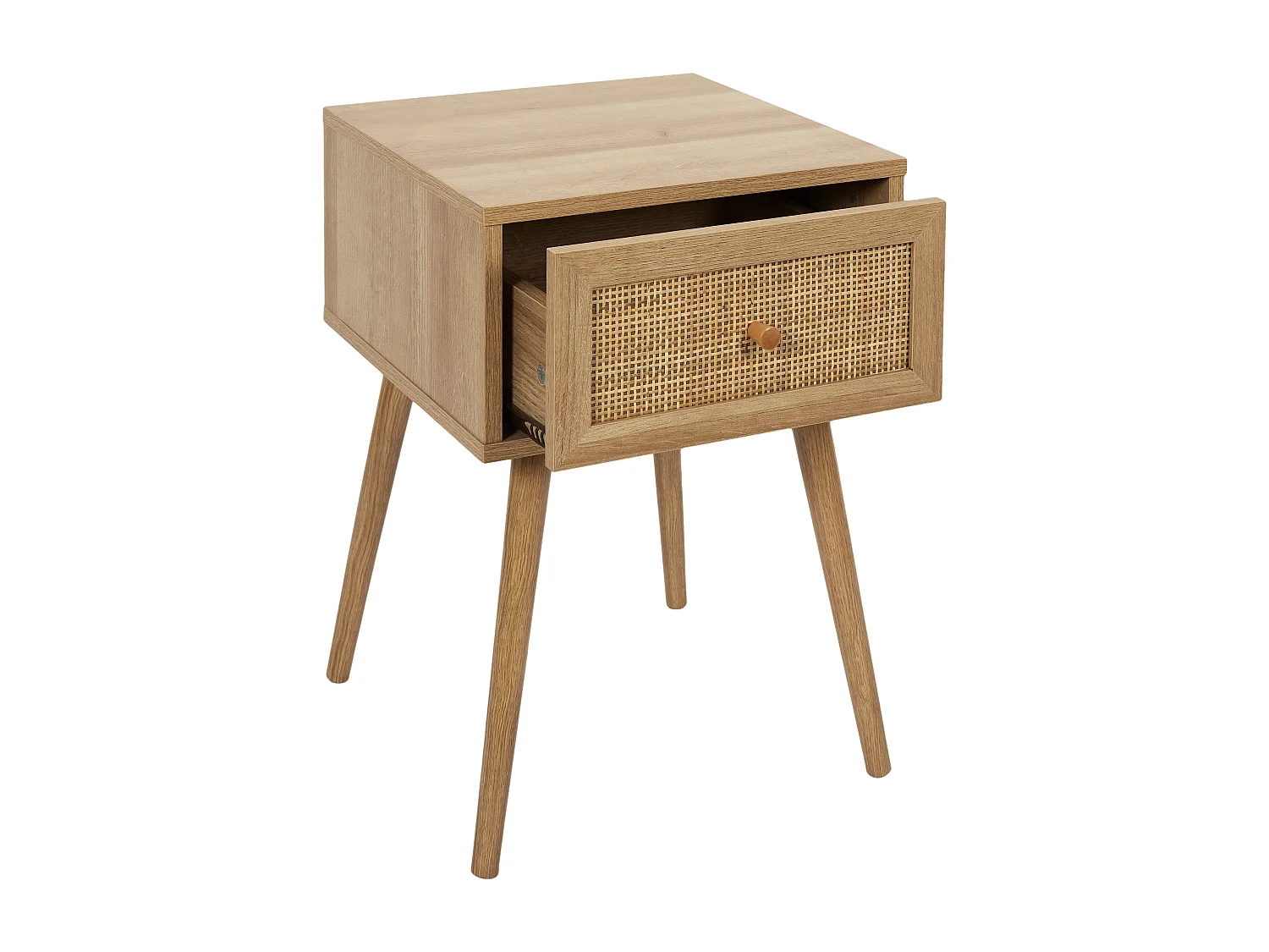 Table de Chevet 1 Tiroir "Bali" 55cm Naturel