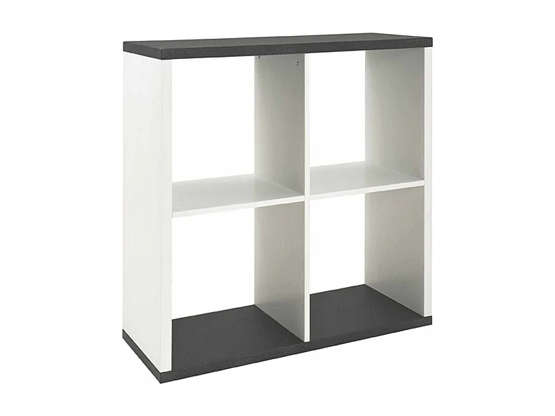 Étagère Design 4 Cases "Granit" 86cm Blanc