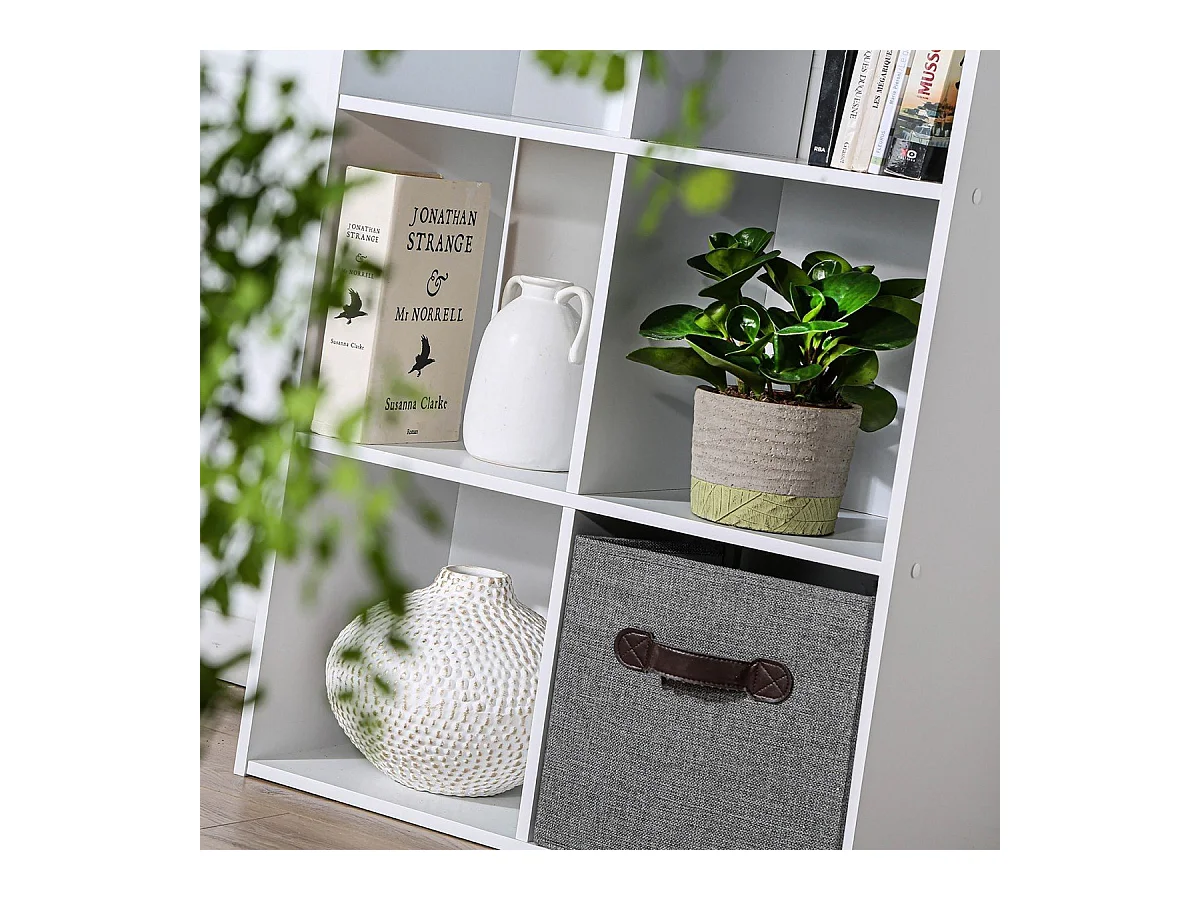 Opbergplank met 8 vakken - L62 x H123 cm