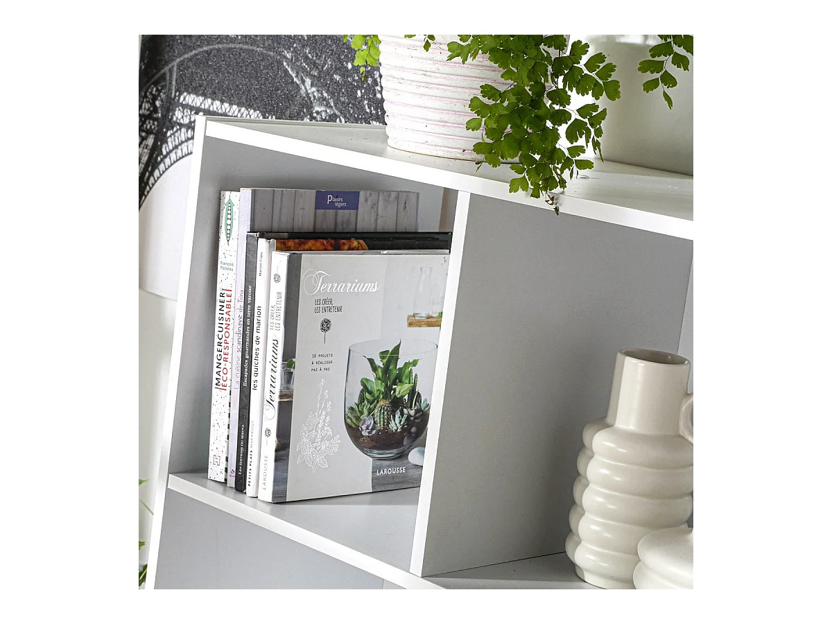 Opbergplank met 8 vakken - L62 x H123 cm