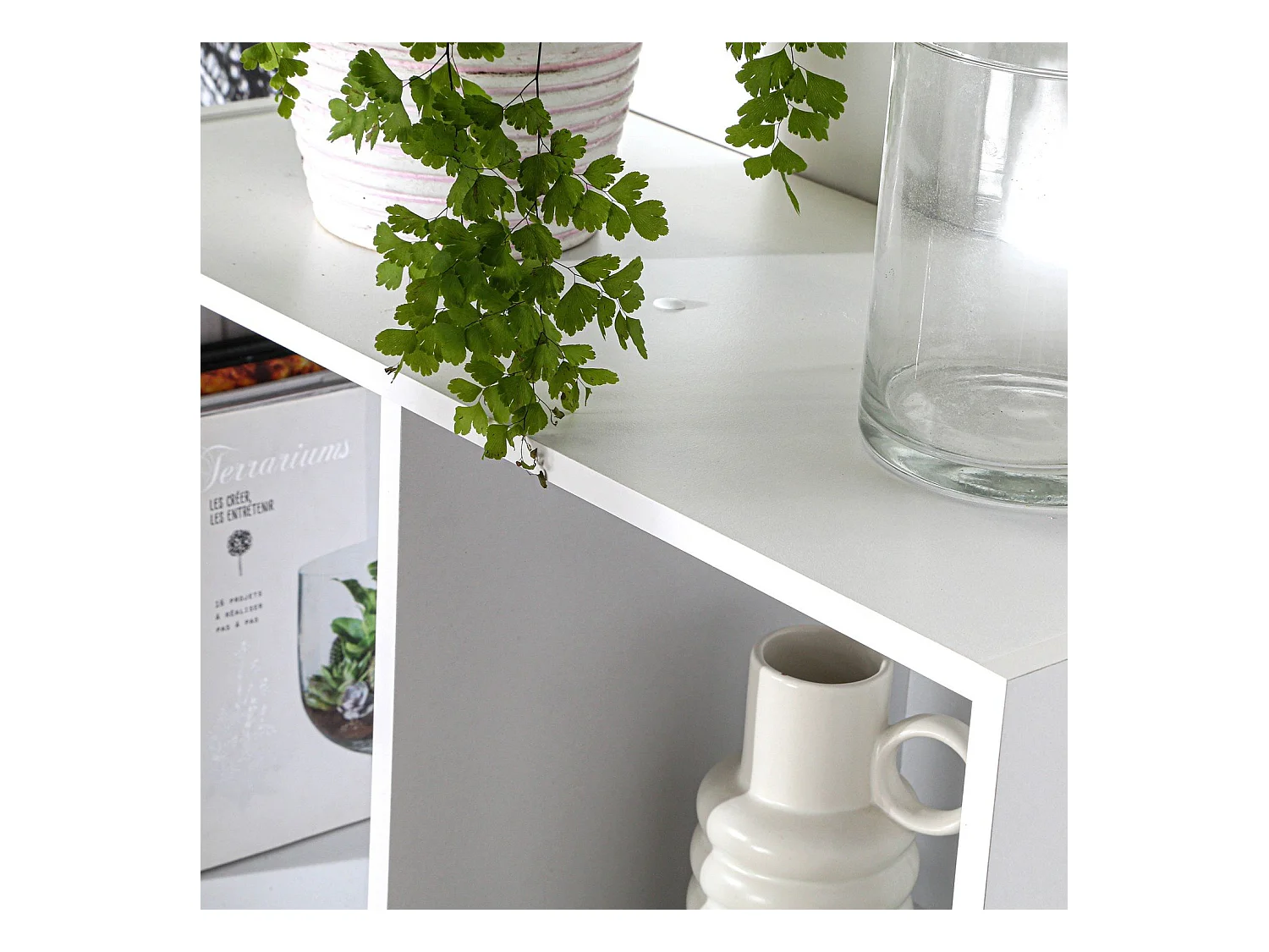 Opbergplank met 8 vakken - L62 x H123 cm