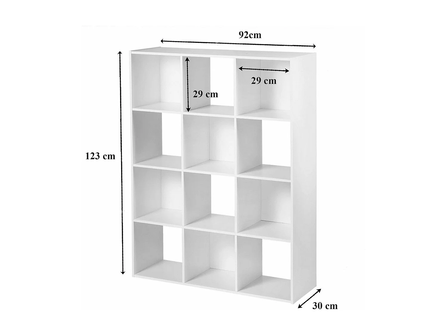 Opbergrek met 12 vakken - L93 x H124 cm
