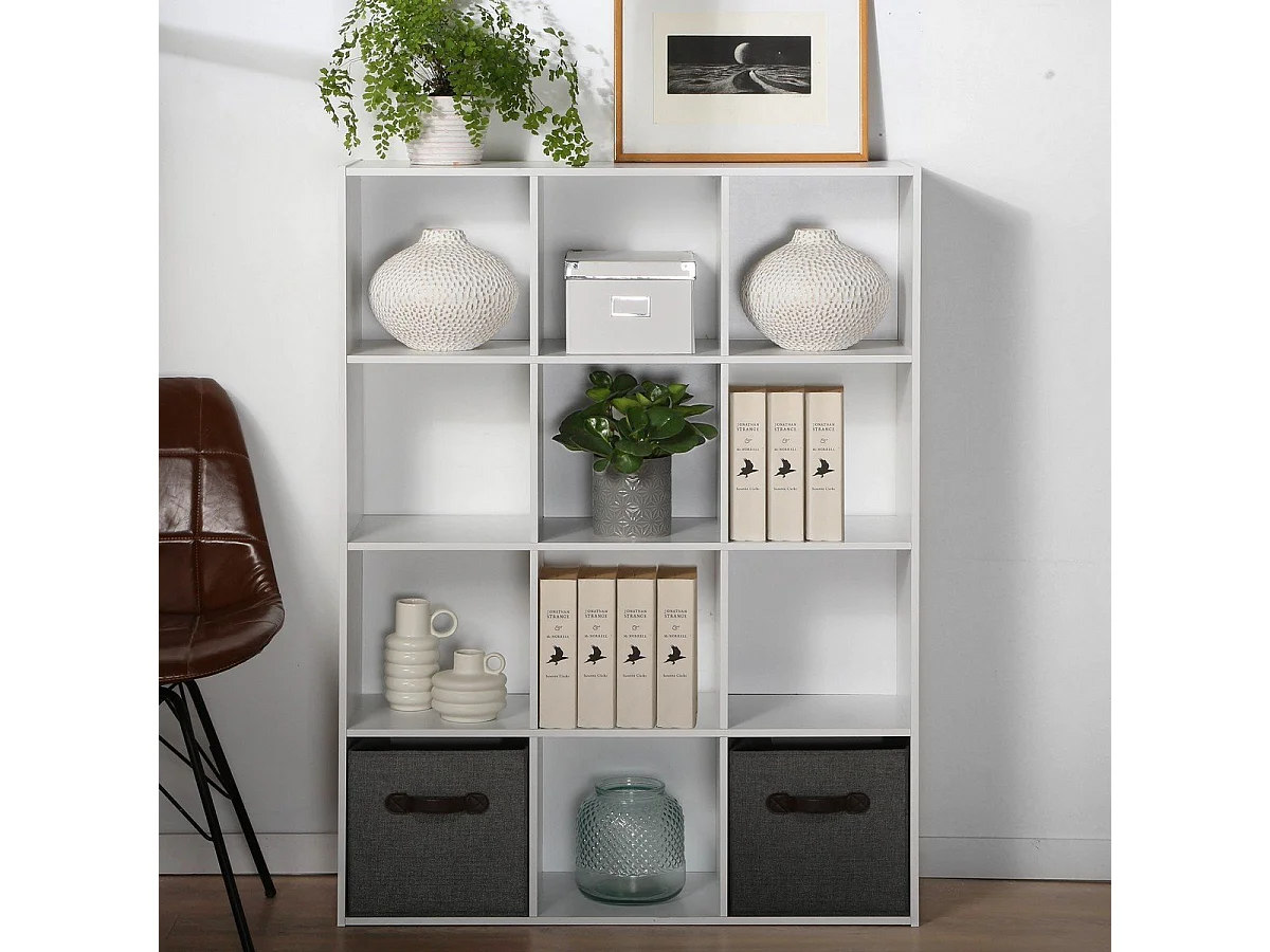 Etagère de Rangement 12 Cases  L93 cm - COMPO