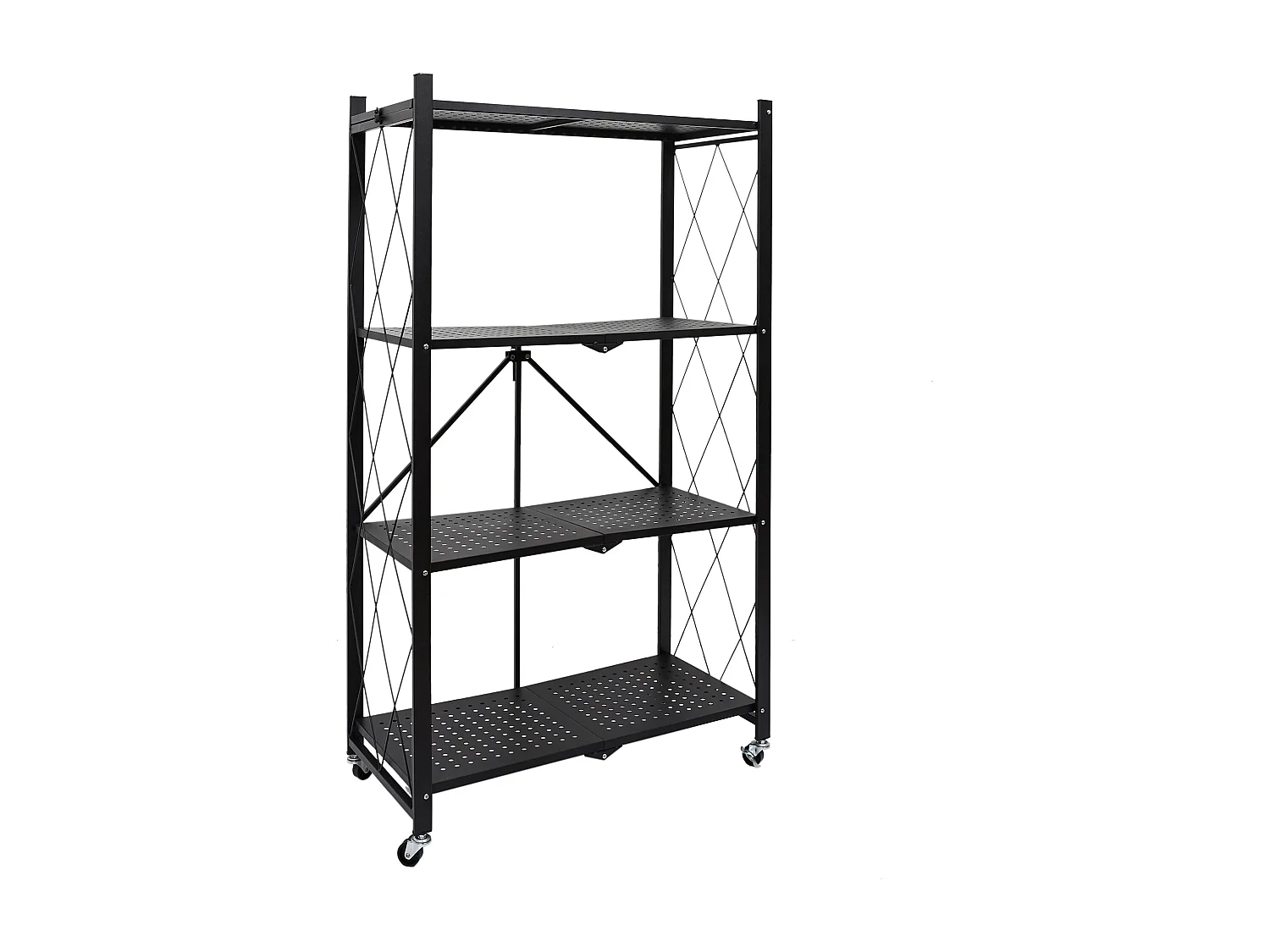 Etagere Pliable 4 Niveaux Noir