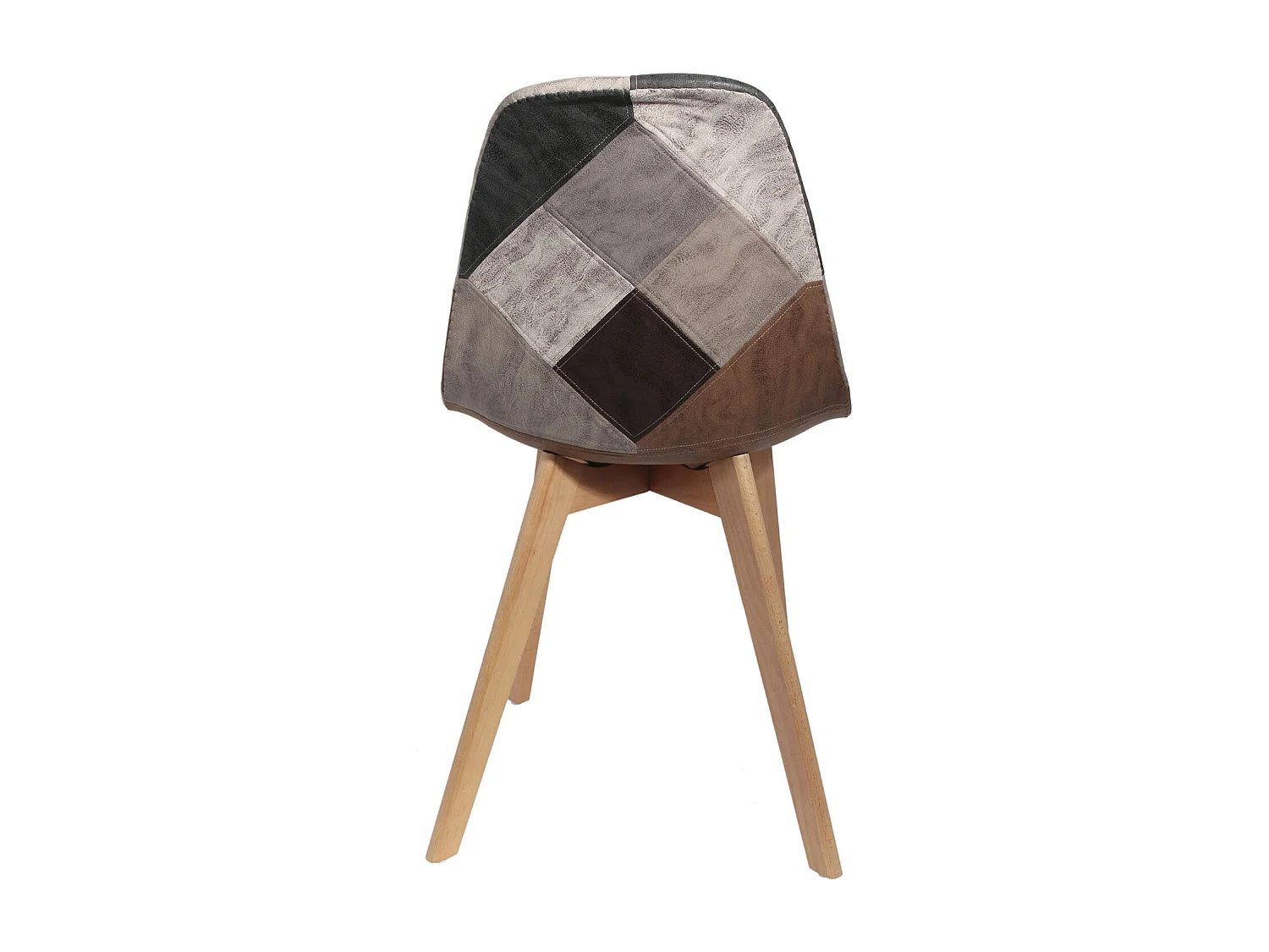 Chaise Patchwork Pu - Lot De 4 Multicolore