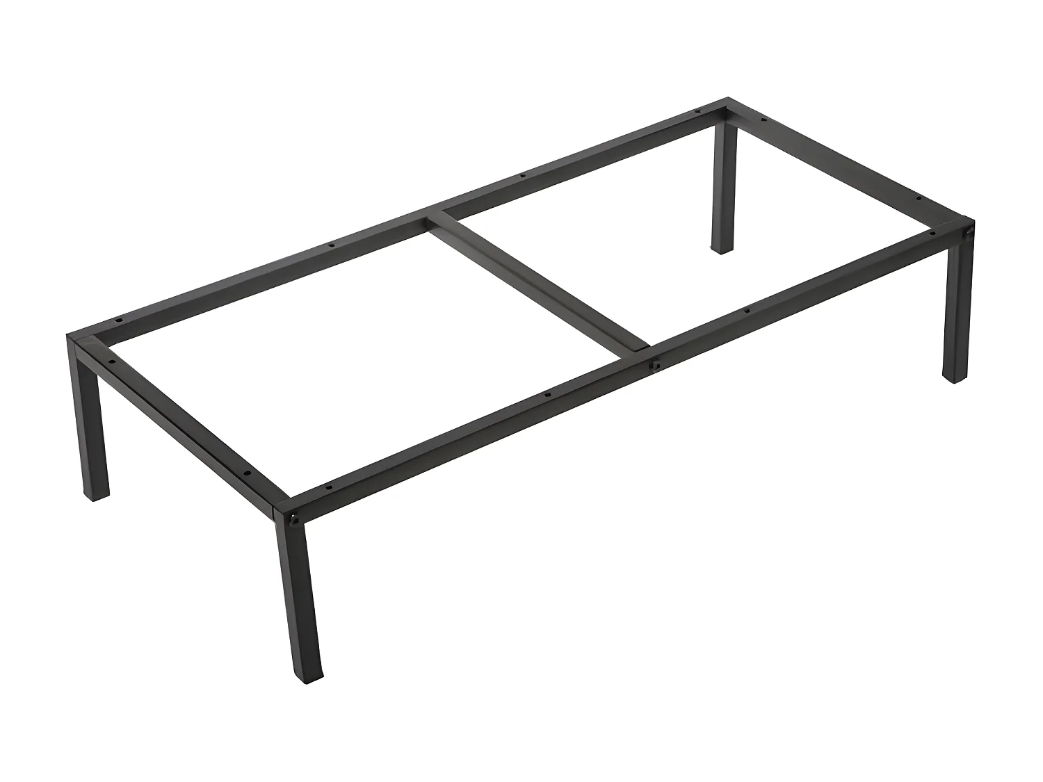 Pied en Métal pour Étagère "Mix n' Modul" 67cm Noir