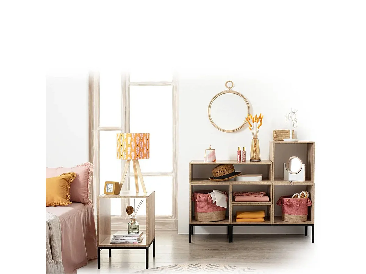 Pied pour Étagère "Mix n'Modul" 34cm Noir