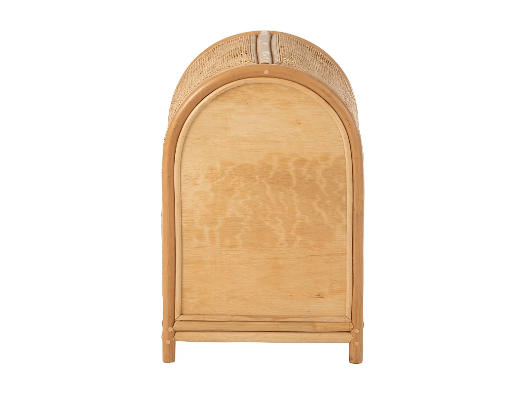 Étagère 1 Porte en Rotin "Ellen" 60cm Naturel