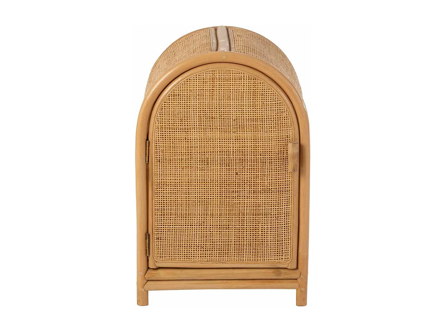 Étagère 1 Porte en Rotin "Ellen" 60cm Naturel