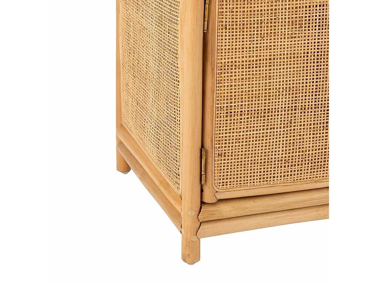 Étagère 1 Porte en Rotin "Ellen" 60cm Naturel