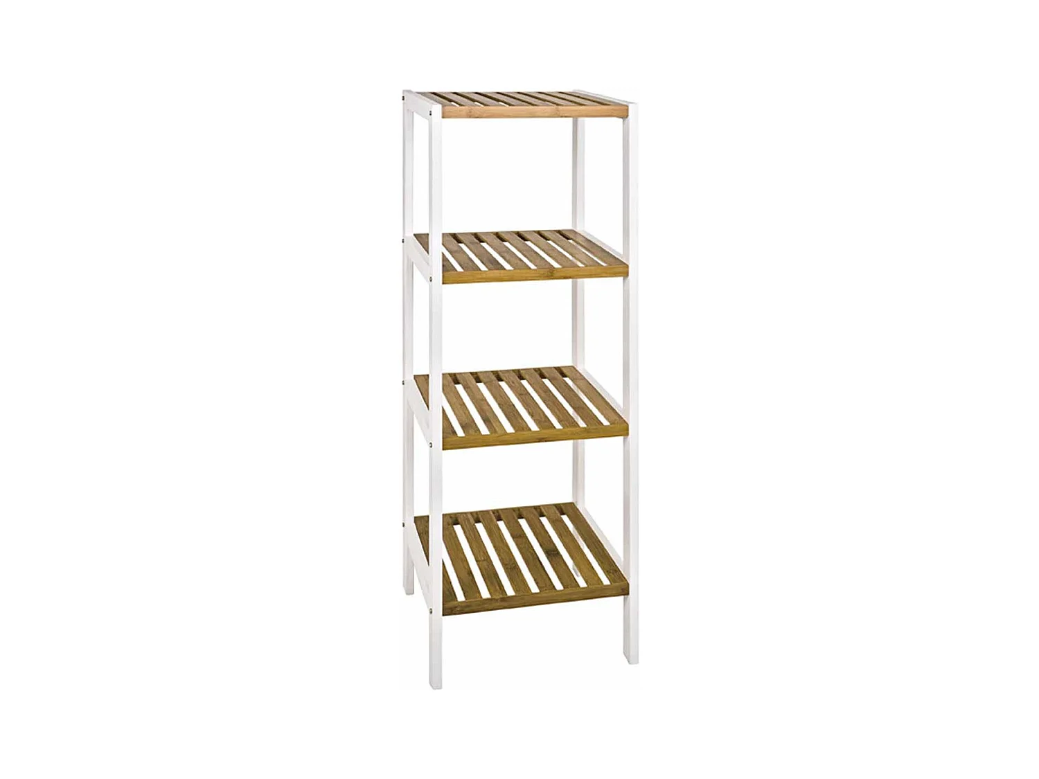 Étagère 4 Niveaux en Bambou "Stacy" 112cm Naturel