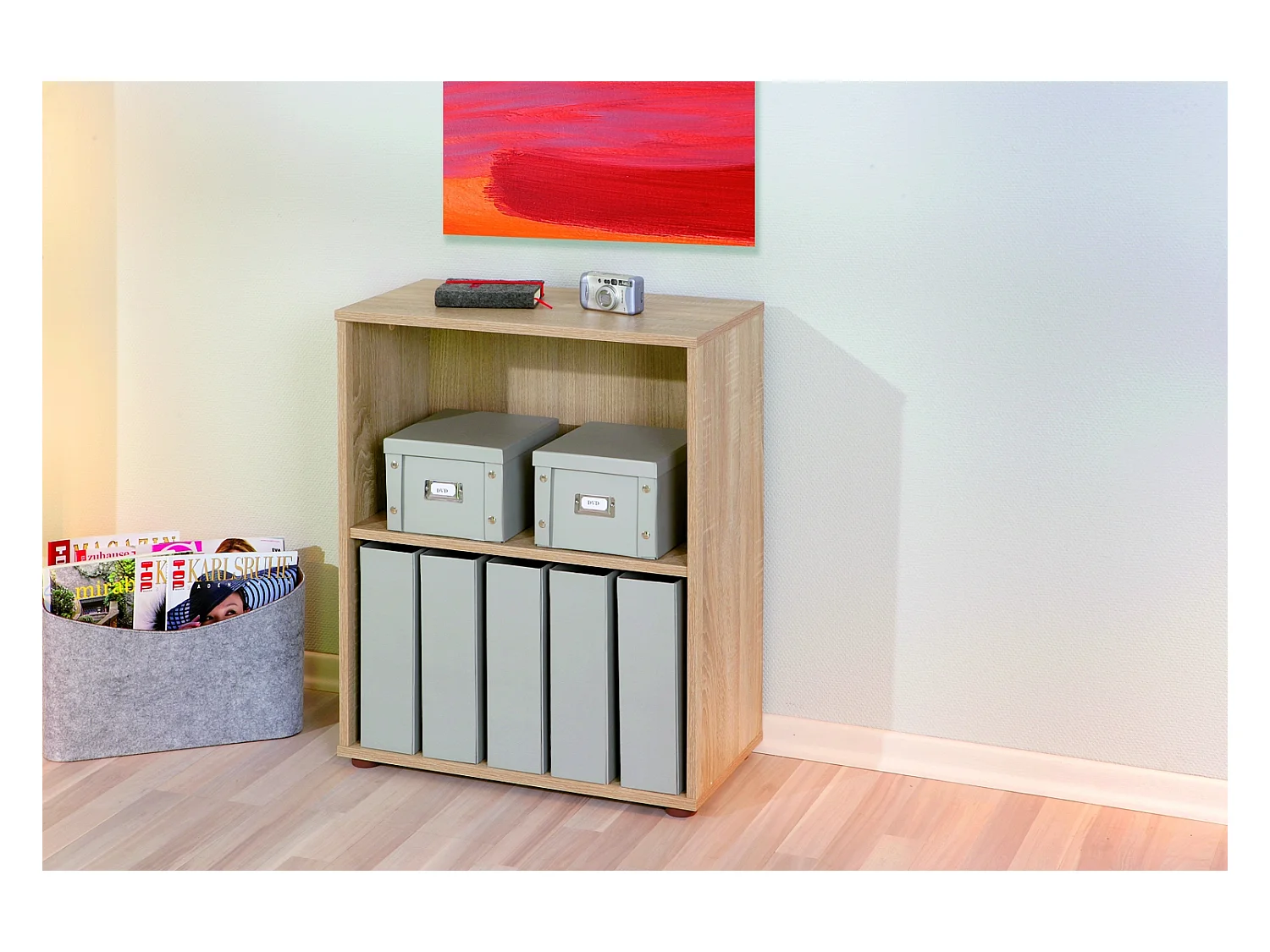 Étagère 2 Niveaux "Delnice" 75cm Chêne Sonoma