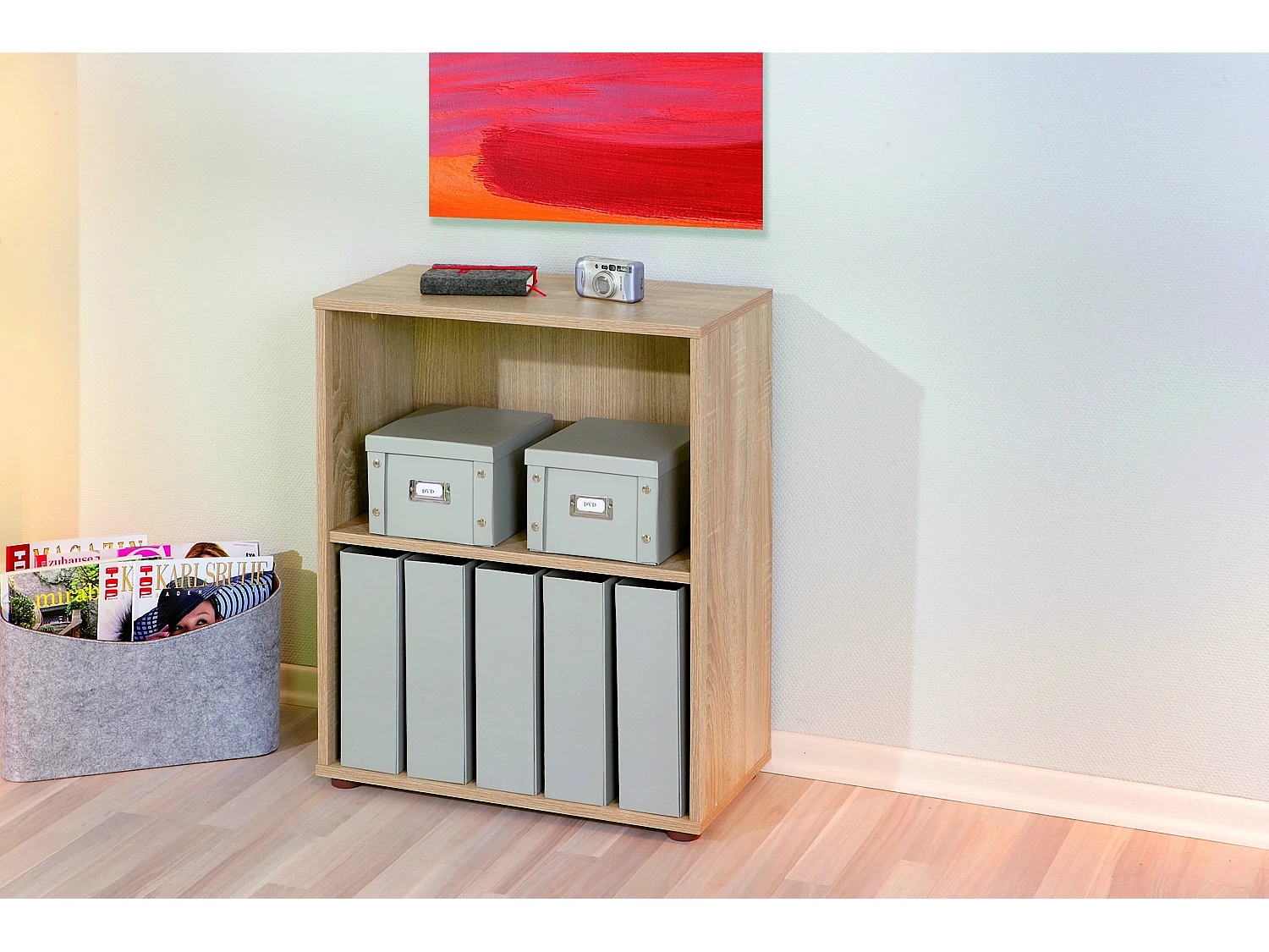 Étagère 2 Niveaux "Delnice" 75cm Chêne Sonoma